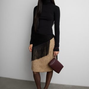 COTTON MODAL SLIM FIT TURTLENECK TOP