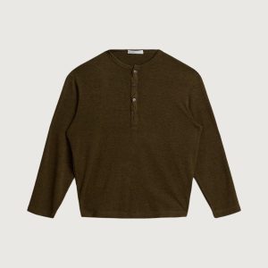 HENLEY LONG SLEEVE TOP